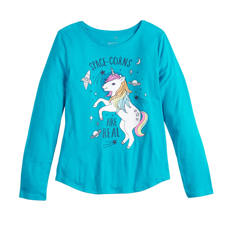 Girls 6-20 & Plus Size SO® Long Sleeve Graphic Tee