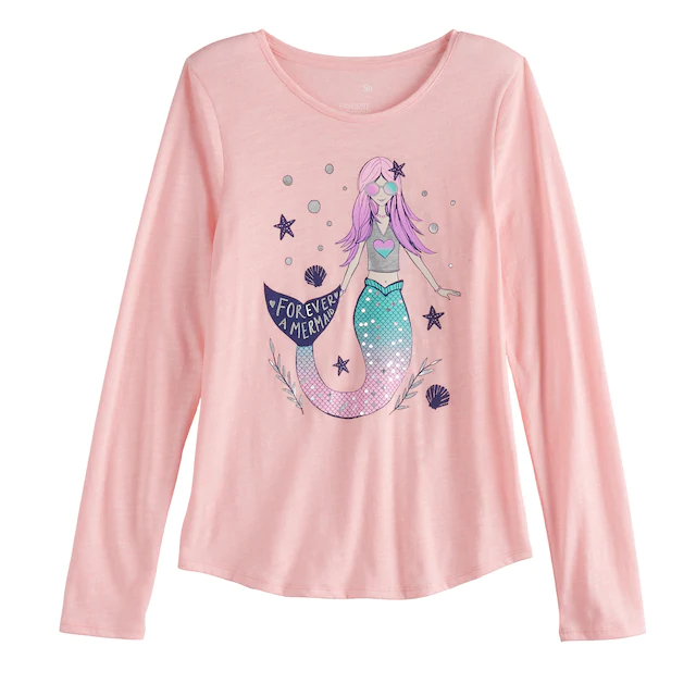 Girls 6-20 & Plus Size SO® Long Sleeve Graphic Tee