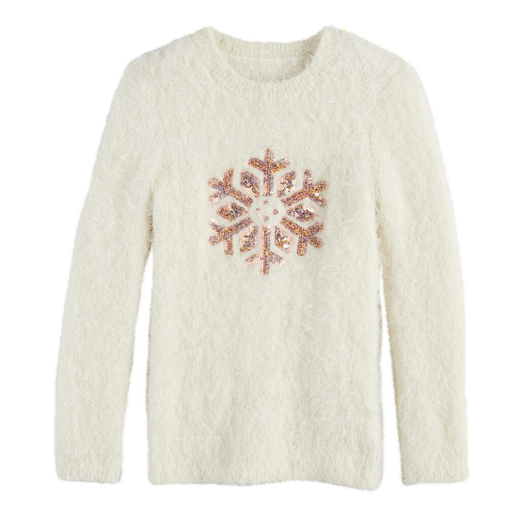 Girls 6-16 & Plus Size SO® Sequin Sweater