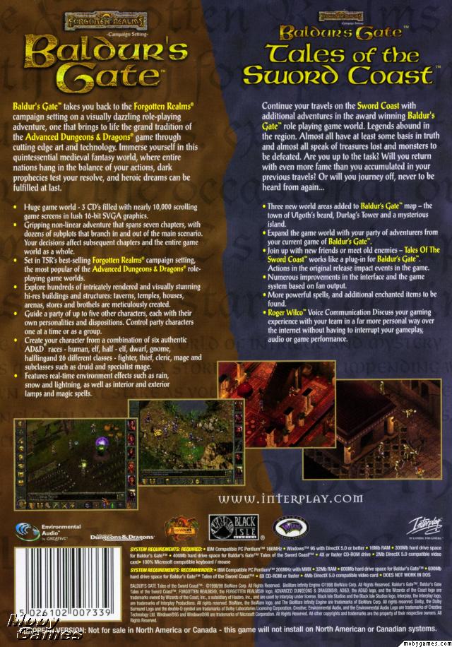 Baldur's Gate & Tales of the Sword Coast (Bundle)