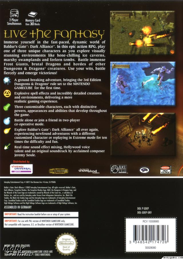 Baldur's Gate: Dark Alliance