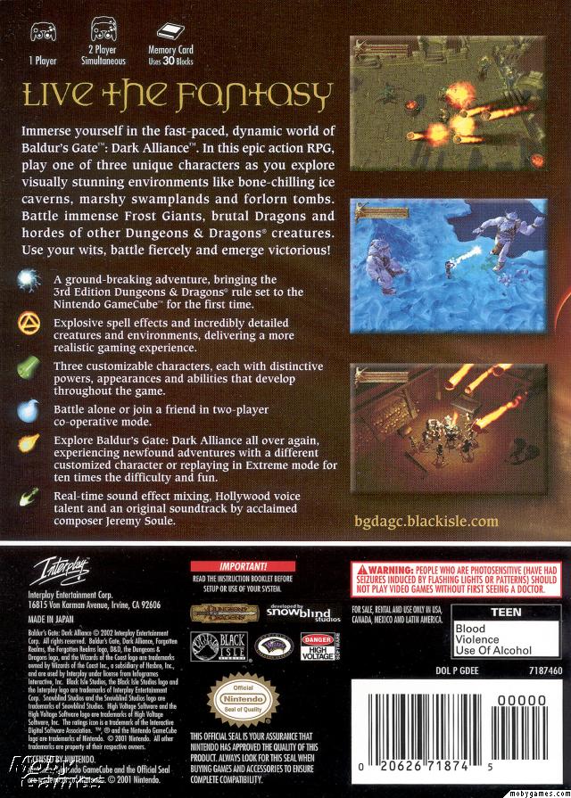 Baldur's Gate: Dark Alliance
