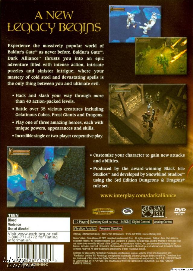 Baldur's Gate: Dark Alliance