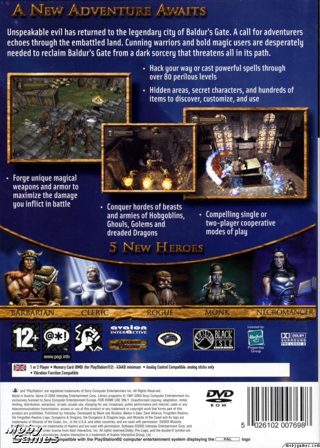 Baldur's Gate: Dark Alliance II