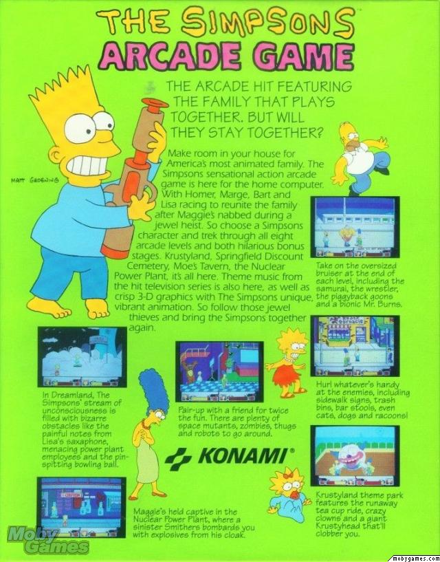 The Simpsons Arcade Game