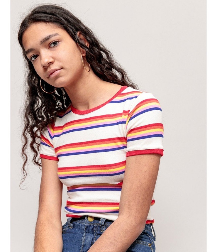 Striped Ringer Tee