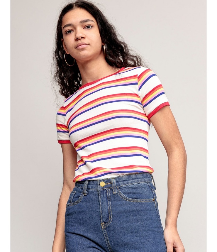 Striped Ringer Tee