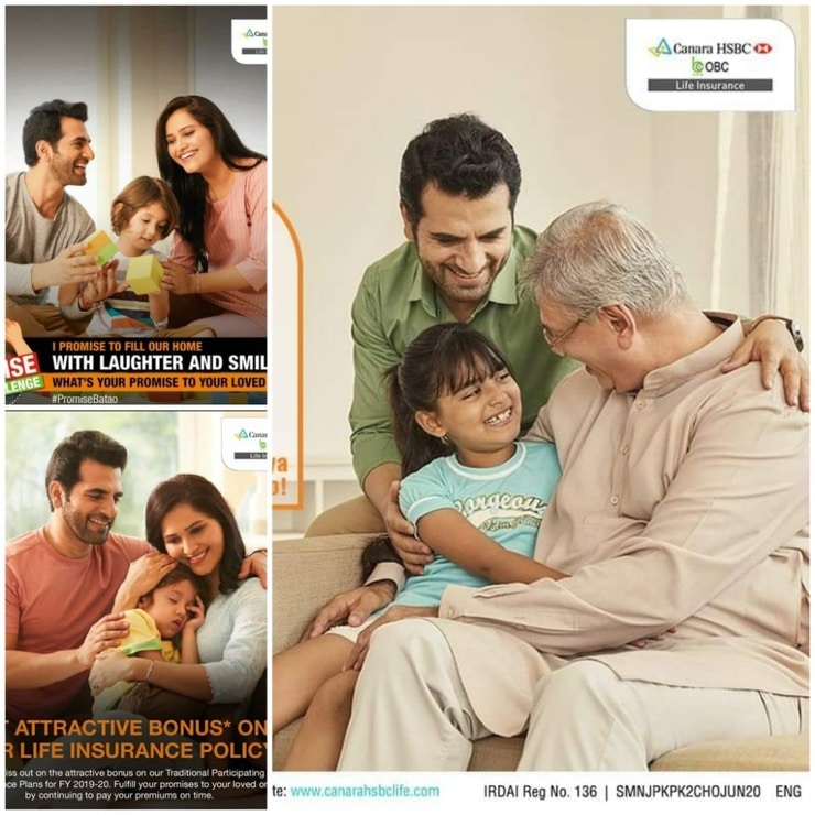 Canara hsbc obc life insurance print advertisement