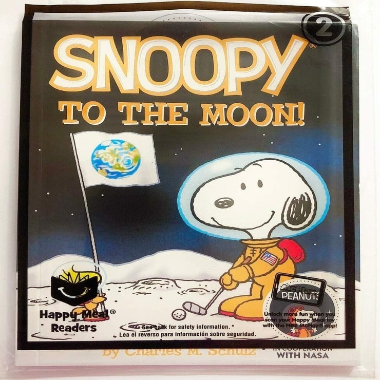 McDonald's 2019 Snoopy NASA #2 to The Moon Happy Meal Book