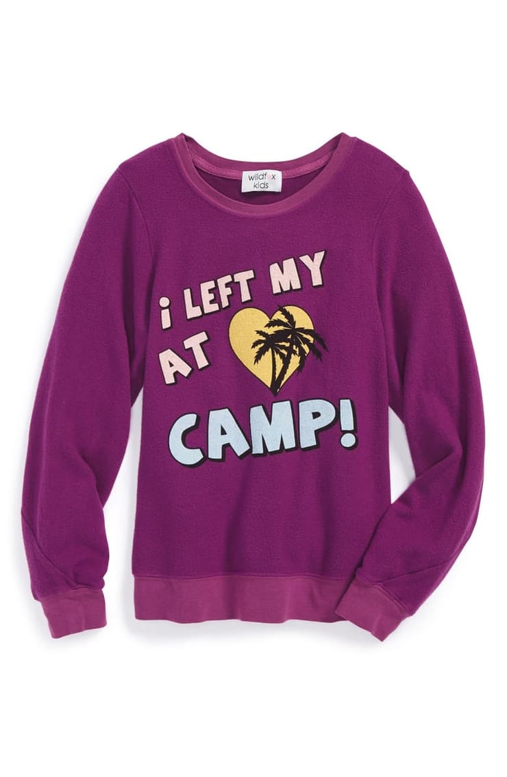 WILDFOX | Left My Heart At Camp Sweater (Big Girls) | Nordstrom Rack