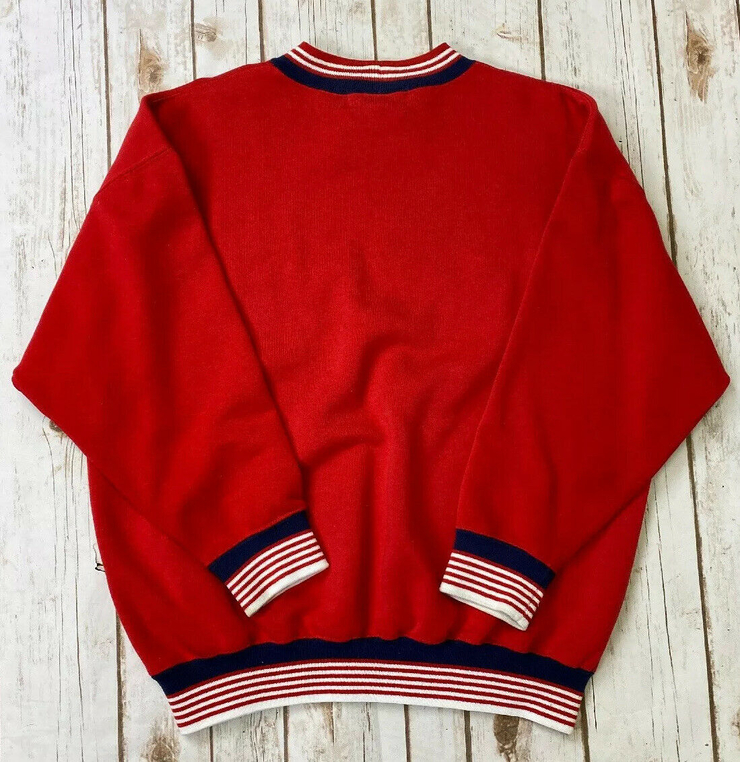 Vtg LTD Jeans The Limited Too Red Sweatshirt Crewneck Logo 90s Spell Out Sz 14