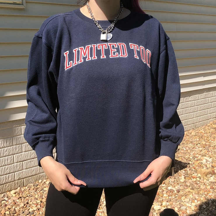 Vintage 90s Limited Too spellout logo sweatshirt 