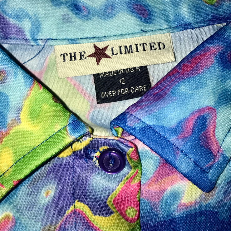 Vintage 90s Limited Too Unif melt like button up...