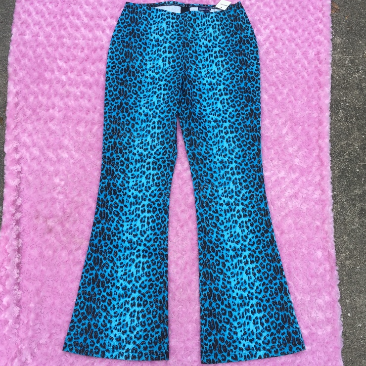 Y2k 90s limited too brand blue leopard cheetah...
