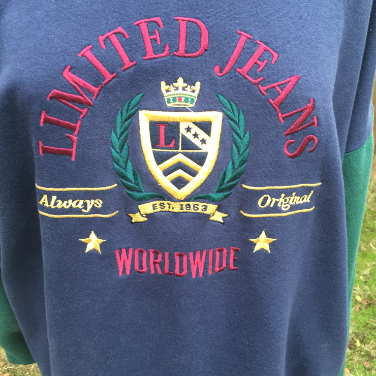Vintage 90s The Limited too big logo Spell Out...