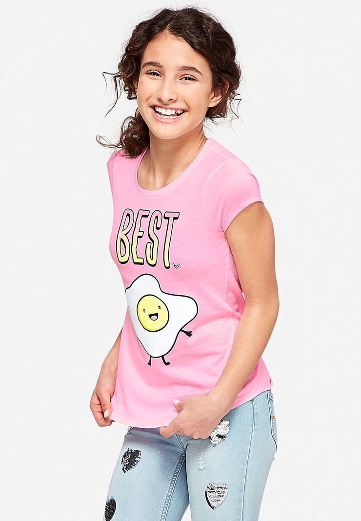 Best Friends Eggs Girls Graphic Tee | Justice