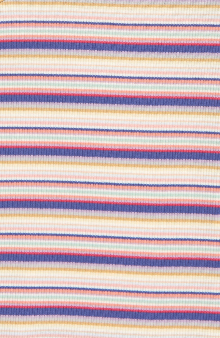 Freshman Stripe Rib Twist T-Shirt (Big Girl) | Nordstrom