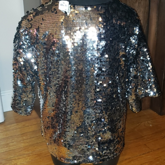Forever 21 Tops | #95 Sequined Jersey Top | Poshmark