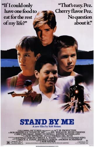 Stand By Me Movie Poster (11 x 17 Inches - 28cm x 44cm) (1986) Style A -(River Phoenix)(Wil Wheaton)(Jerry O'Connell)(Corey Feldman)(Kiefer Sutherland)(Richard Dreyfuss)