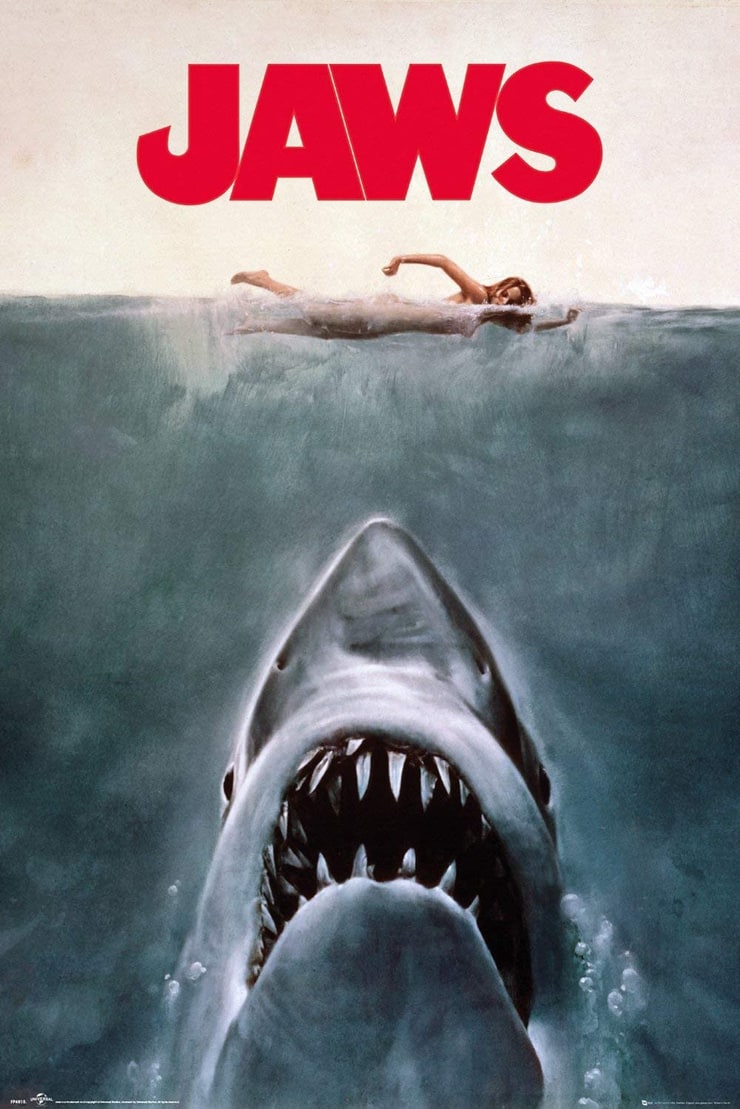 Jaws - Movie Poster (Regular Style/Key Art) (Size: 24 inches x 36 inches)