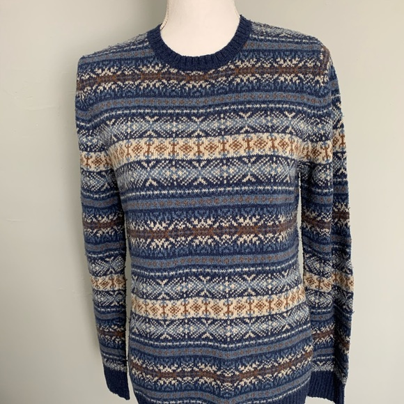 Vintage 90s Gap fairs isles print sweater