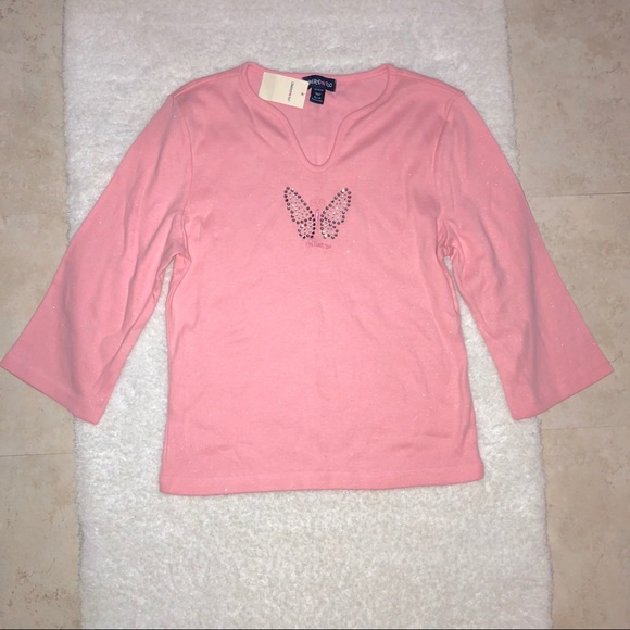 Limited Too Embellished Butterfly Shirt