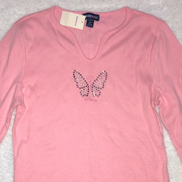 Limited Too Embellished Butterfly Shirt