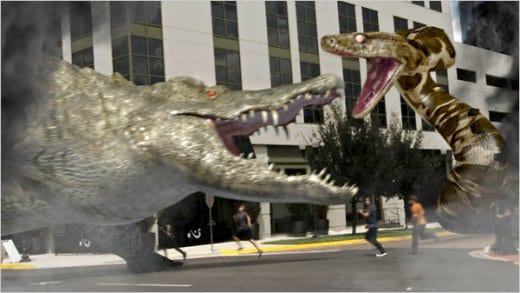Mega Python vs. Gatoroid Mega Python vs. Gatoroid