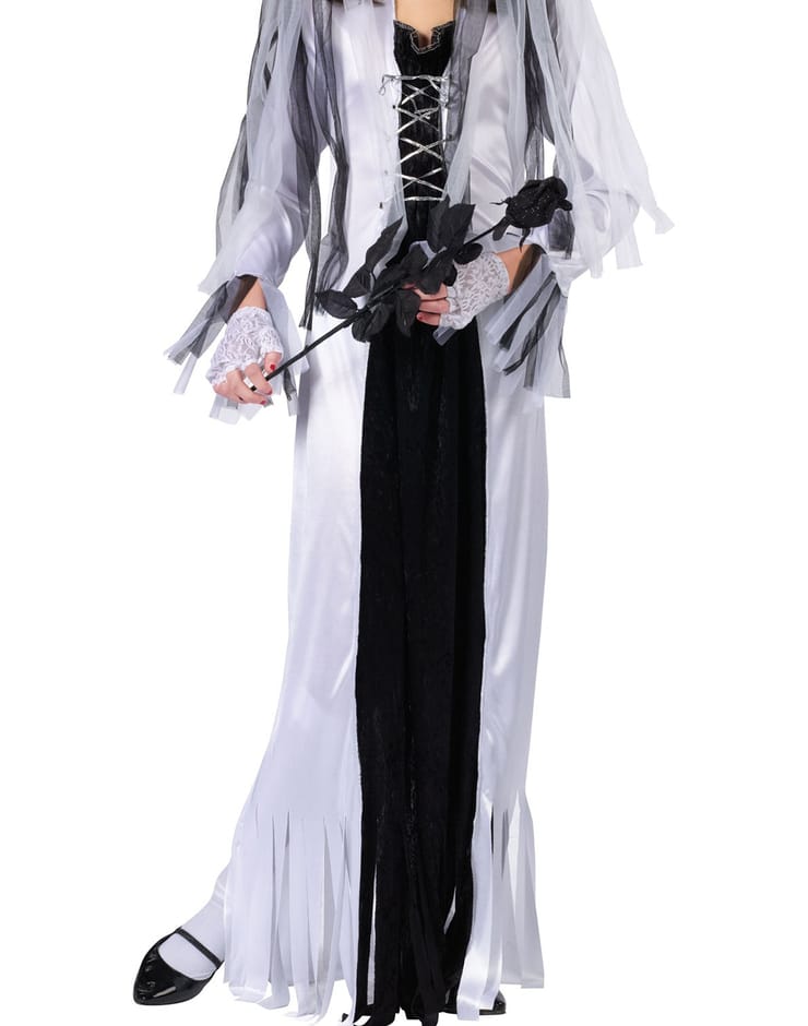 Fun World Skeleton Bride Girl Kids Halloween Costume