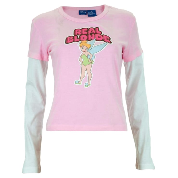 Tinkerbell - Real Blondie Juniors 2Fer Long Sleeve T-Shirt - Large