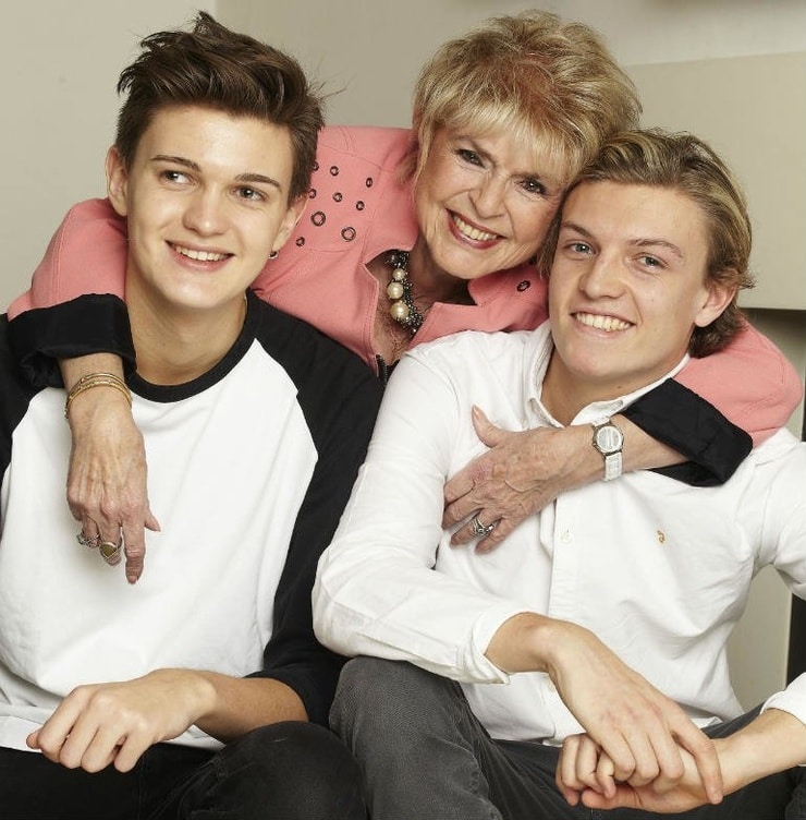 Gloria with grandsons