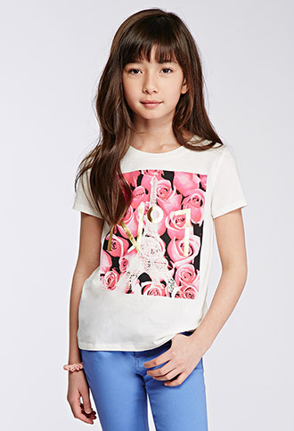 Metallic Eiffel Tower Tee (Kids) | Forever 21