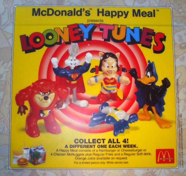 McDonald’s Happy Meal Toys March 1991 – Super Looney Tunes