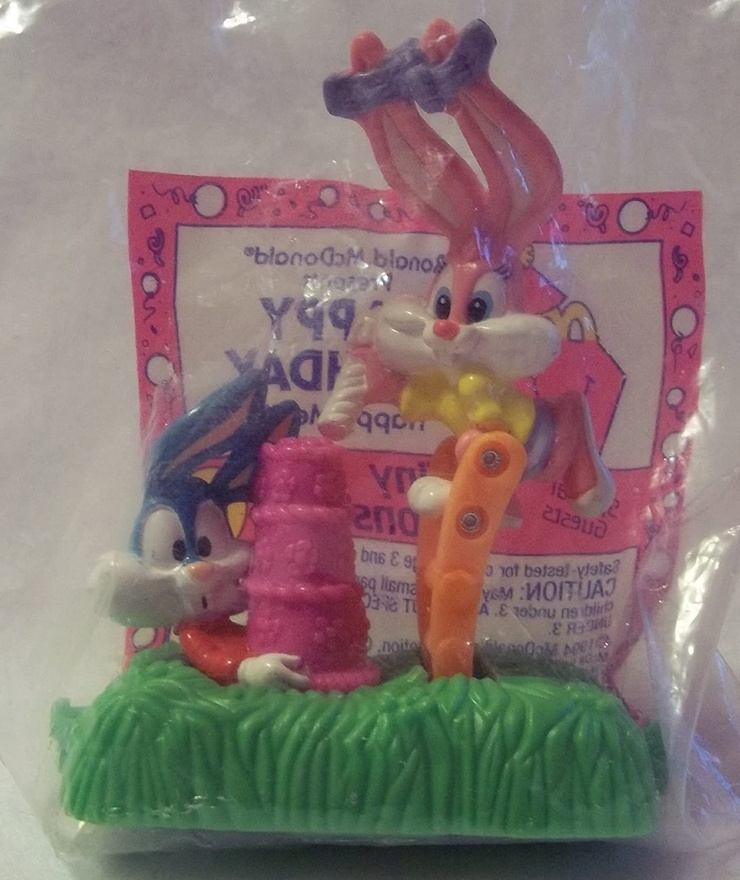 McDonald's Happy Birthday Train Buster & Babs Bunny with Cake