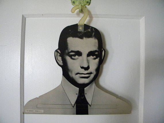 1960s Henderson Hoggard Clark Gable Face Hanger