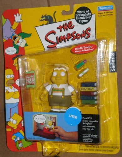 Simpsons - World of Springfield Interactive Figure - Series 8 - Uter w/custom accessories