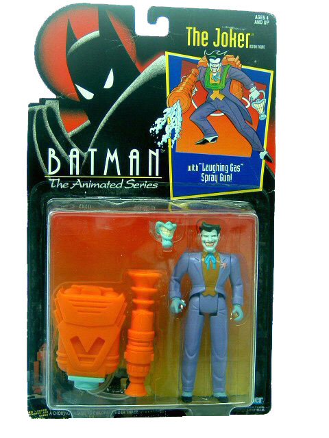 Kenner DC Comics Batman: The Animated Series The Joker (with Laughing Gas Spray Gun) Action Figure 4.75 Inches