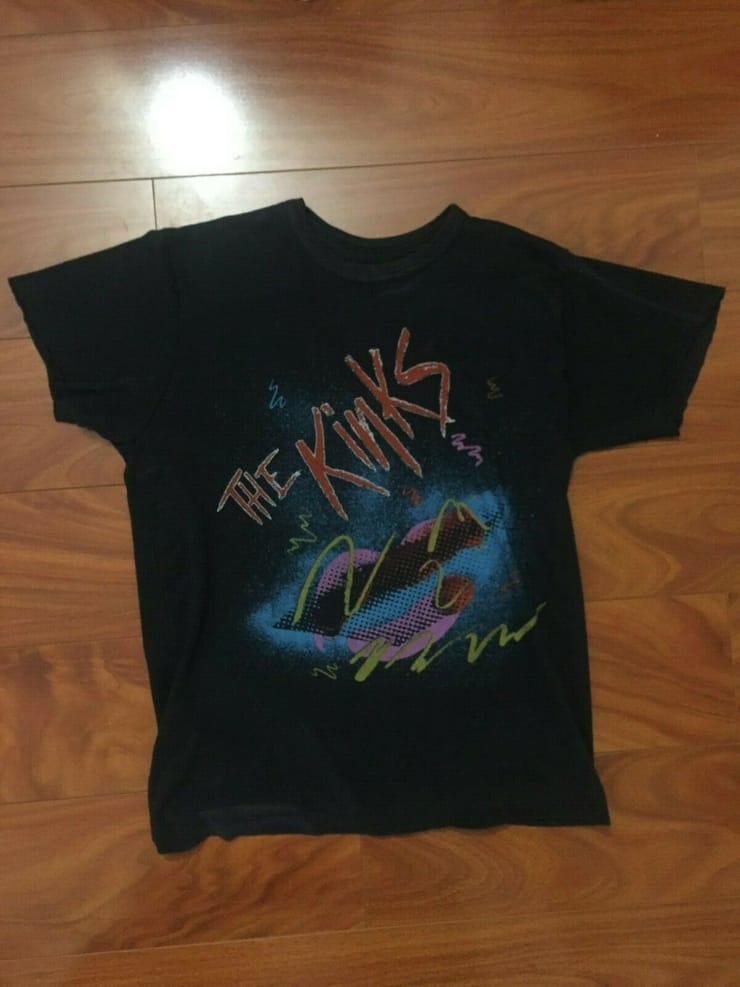 THE KINKS Word of Mouth Tour Shirt, VTG 1984-1985 Awesome Design! Great Cond. Sm