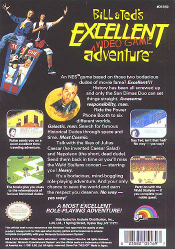 Bill & Ted's Excellent Video Game Adventure