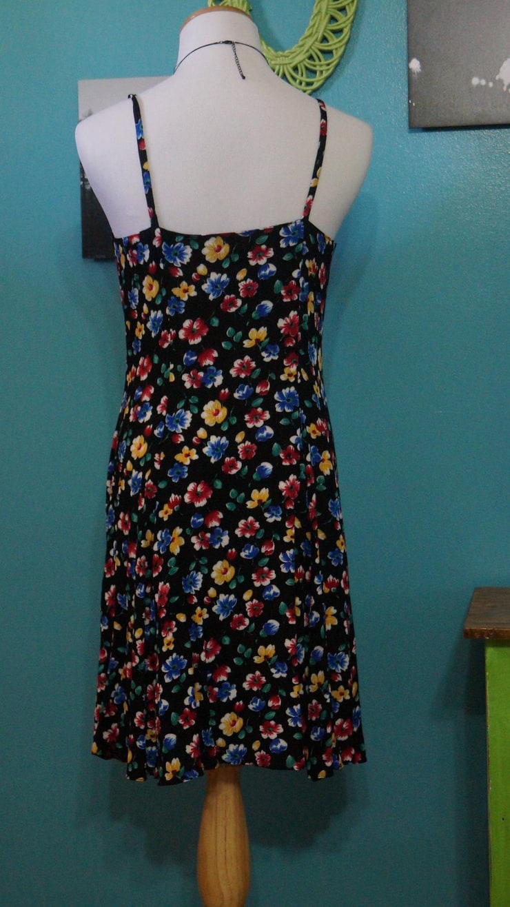 1990's Floral Baby Doll Dress