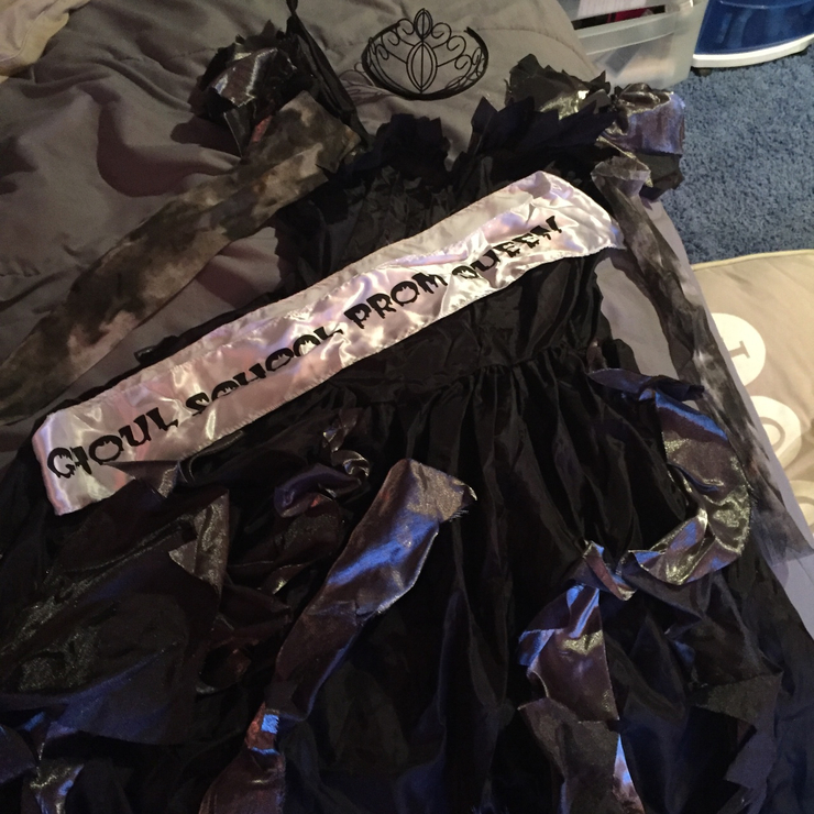 Ghoul school prom queen costume. Adult size. Comes...