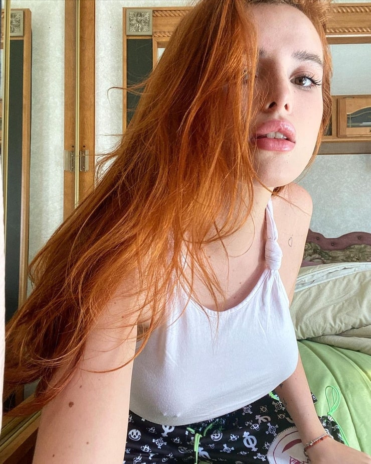 Looking At Foliage In My Boxers Bella Thorne Dons See Through White Underwear As She Poses