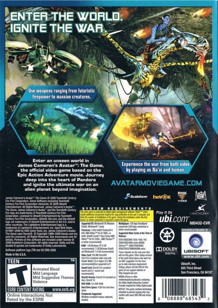 James Cameron's Avatar: The Game