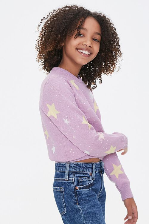 Girls Star Print Sweater (Kids)