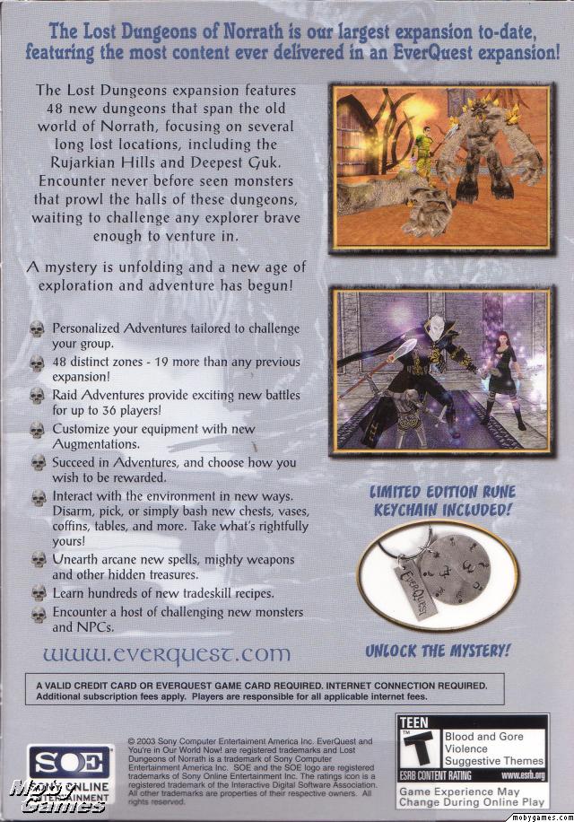 Image of EverQuest: Lost Dungeons of Norrath (Expansion)