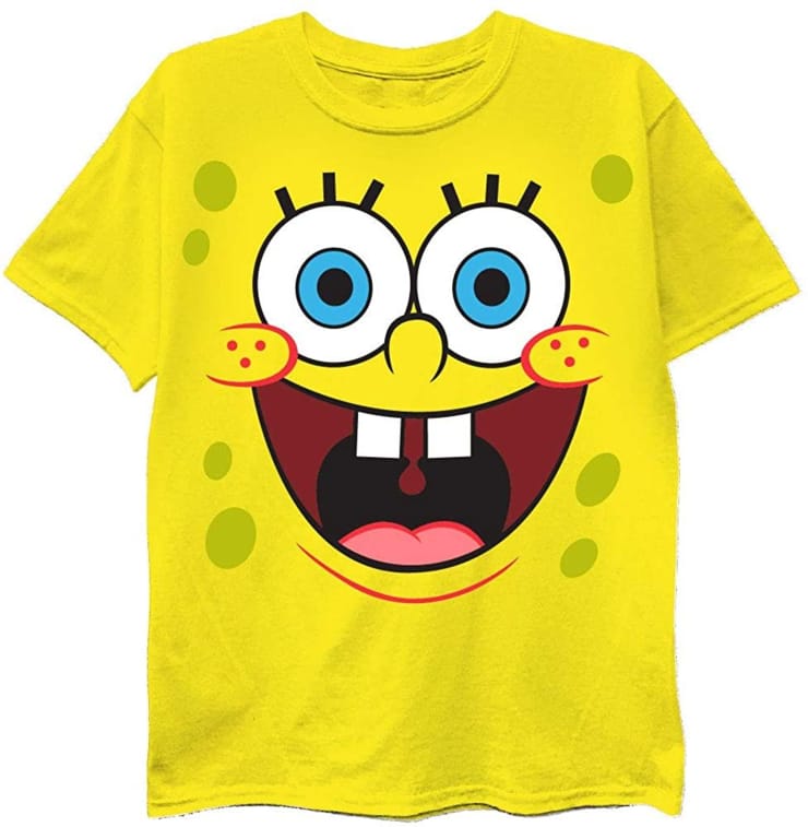 FREEZE Spongebob Character Big Face T-Shirt Bundle (X Large 18, SpogeBob,Patrick,Squidward & Mr. Krabs)