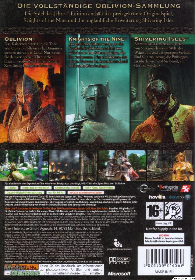 The Elder Scrolls IV: Oblivion Game of the Year Edition