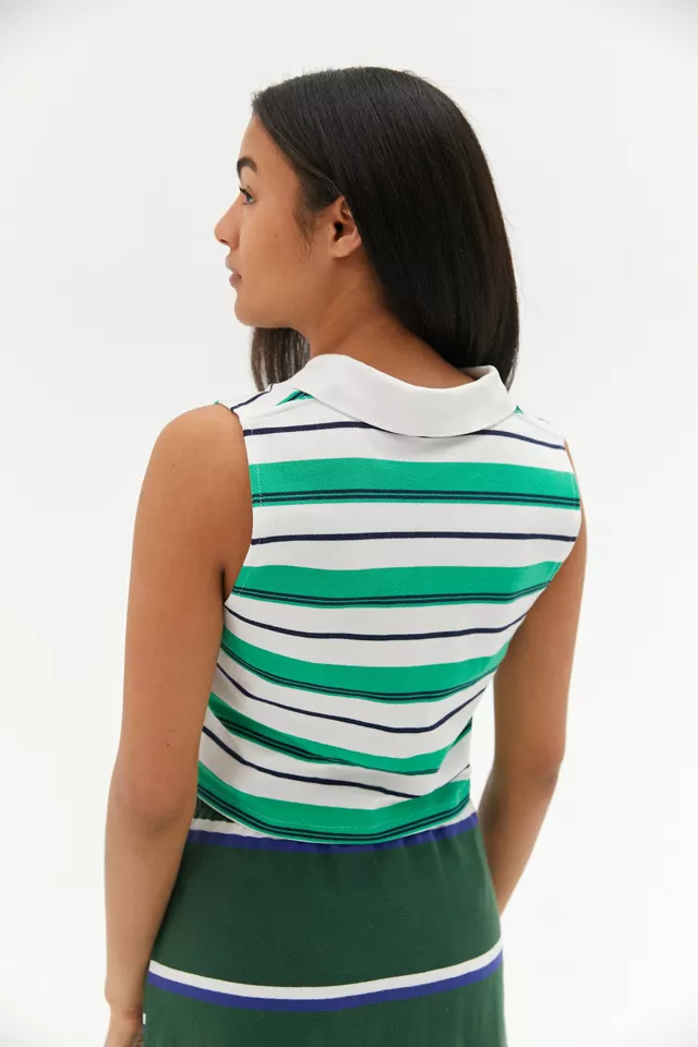 Urban Renewal Vintage Sleeveless Stripe Polo Shirt | Urban Outfitters