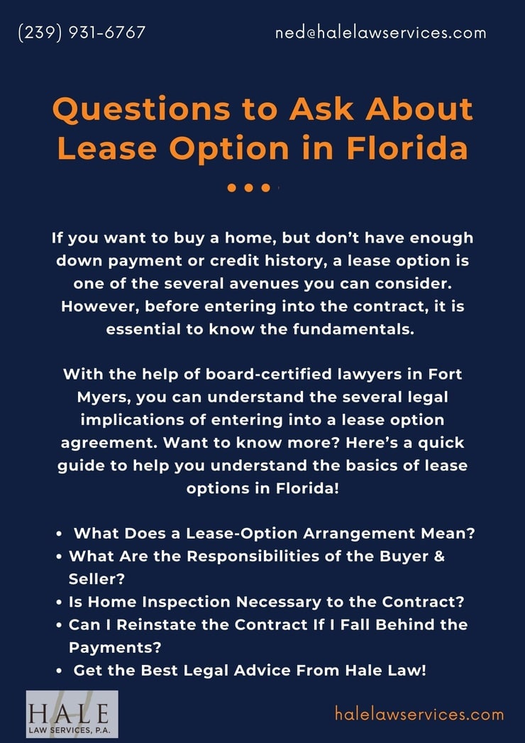 Questions to Ask About Lease Option in Florida