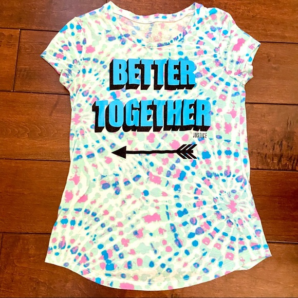 Justice Shirts & Tops | Justice Girls Tie Dye Tee Size 10 | Poshmark